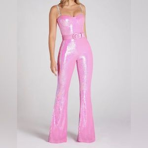 Barbie Pink Sequin jumpsuit